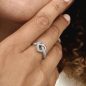 Pandora Összefonódó Szív Gyűrű 198086CZ