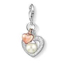Thomas Sabo "hearts with pearl" charm 0937-426-14