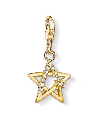 Thomas Sabo "star stones gold" charm 1851-414-14