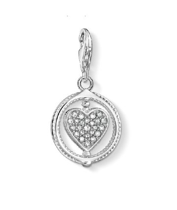 Thomas Sabo "heart pavé silver" charm 1858-051-14
