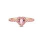 Pandora Rose szikrázó kiemelt szív gyűrű rózsaszín kristállyal 188421C04