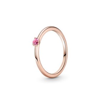 Pandora Rose rózsaszín szoliter gyűrű 189259C03