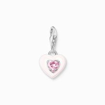   Thomas Sabo "heart with pink stones" charm 1915-041-9