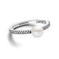 Pandora Kezelt édesvízi tenyésztett gyöngy és pavé gyűrű 193158C01