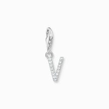 Thomas Sabo Letter V with stones charm 1959-051-14