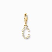 Thomas Sabo Letter C with stones gold charm 1966-414-14