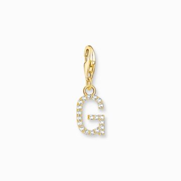 Thomas Sabo Letter G with stones gold charm 1970-414-14