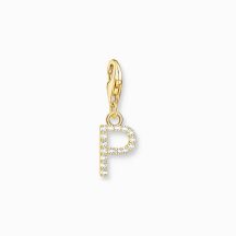 Thomas Sabo Letter P with stones gold charm 1979-414-14
