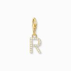 Thomas Sabo Letter R with stones gold charm 1981-414-14