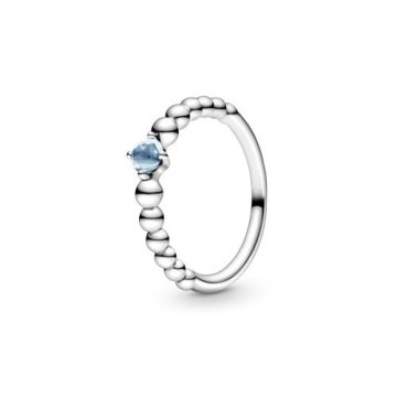 Pandora Vízkék gyöngyös gyűrű 198867C01