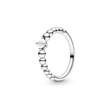 Pandora Tejfehér gyöngyös gyűrű 198867C04