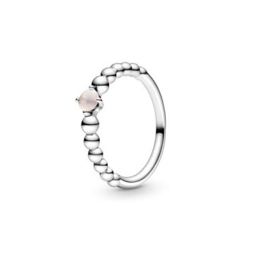 Pandora Füstös rózsaszín gyöngyös gyűrű 198867C06