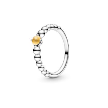 Pandora Mézszínű gyöngyös gyűrű 198867C11