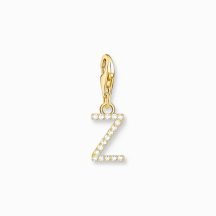 Thomas Sabo Letter Z with stones gold charm 1989-414-14