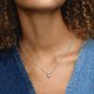 Pandora Ezüst nyaklánc dupla szív medállal 391229C01-45
