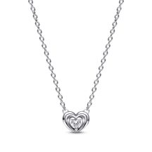   Pandora Sugárzó szív és lebegő kő medál collier nyaklánc 392494C01-45