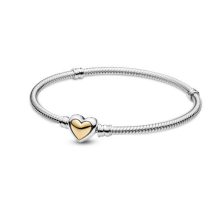   Pandora Kupolás arany szívkapcsos kígyólánc karkötő 599380C00