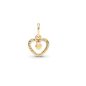 Pandora Arany szikrázó dupla szív függő charm 759142C01