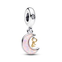 Pandora Bicolor kulcs és hold függő charm 762985C01