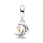 Pandora Bicolor kulcs és hold függő charm 762985C01