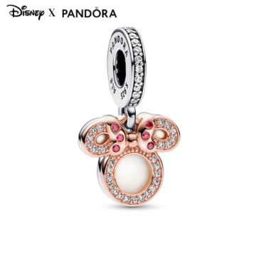 Pandora Disney Minnie egér sziluett dupla függő charm 782615C01