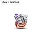   Pandora Disney Mickey egér és Minnie egér Halloween tök charm 782816C01