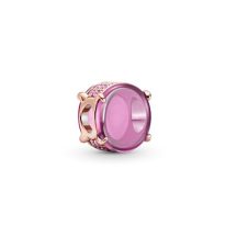 Pandora Rose ovális rózsaszín cabochon charm 789309C02