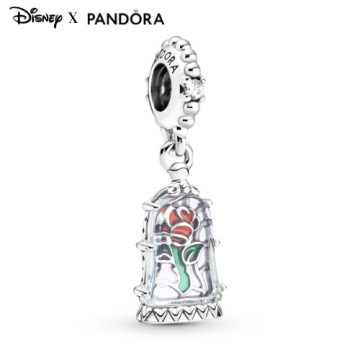 Pandora Disney Szépség és a szörnyeteg elvarázsolt rózsa függő charm 790024C01