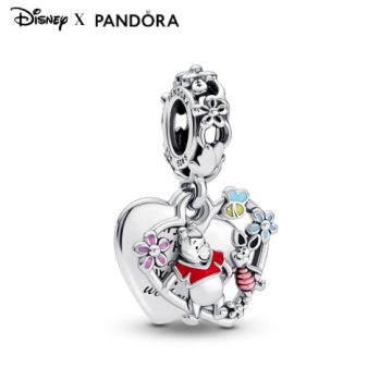  Pandora Disney Micimackó és Malacka dupla függő charm 792214C01