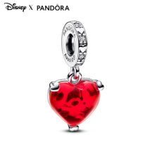   Pandora Disney Mickey és Minnie egér csók piros muranói üveg függő charm 792522C01