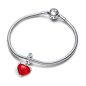 Pandora Disney Mickey és Minnie egér csók piros muranói üveg függő charm 792522C01
