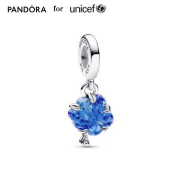 Pandora Unicef Kék muranói üveg családfa függő charm 792614C01