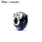   Pandora Disney Mickey egér és Minnie egér kék muranói üveg charm 792958C01