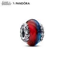   Pandora Trónok harca tűz és jégsárkányok dupla muranói üveg charm 792966C00