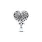 Pandora Ragyogó angyalszárny és szív charm 792980C01
