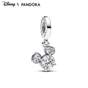Pandora Disney Mickey egér szikrázó fej sziluett függő charm 793031C01
