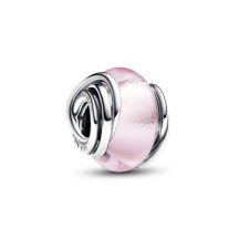   Pandora Körülölelt rózsaszín muranói üveg charm 793241C00