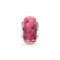 Pandora Hullámos, rózsaszín muranói üveg charm 798872C00
