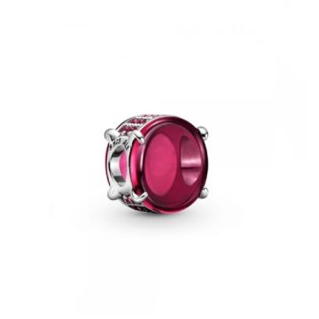 Pandora Ovális fukszia rózsaszín cabochon charm 799309C01