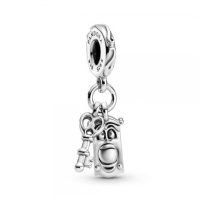   Pandora Disney Alice Csodaországban kulcs és ajtógomb függő charm 799344C00
