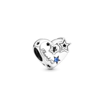 Pandora Hálás szív és csillagok charm 799527C01