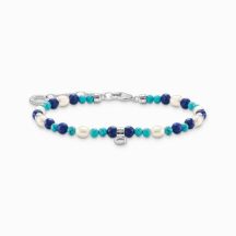   Thomas Sabo "Bracelet With Blue Stones and Pearls" karkötő A2064-775-7