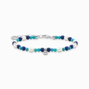 Thomas Sabo "Bracelet With Blue Stones and Pearls" karkötő A2064-775-7