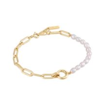 Ania Haie Gold Pearl Chunky Link Chain  Karkötő B043-02G