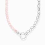   Thomas Sabo "beads of rose quartz" charm nyaklánc KE2188-034-9