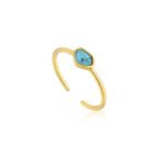 Ania Haie Turquoise Adjustable Gyűrű R014-01G