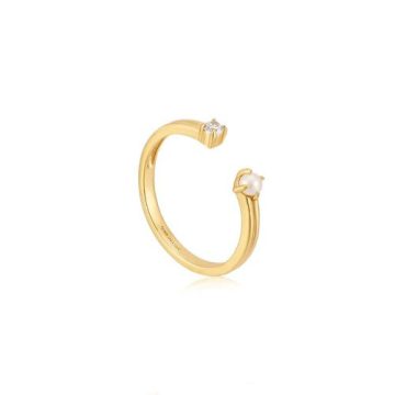 Ania Haie Gold Pearl Sparkle gyűrű R043-01G