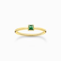 Thomas Sabo "green stone" gyűrű TR2395-472-6