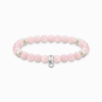 Thomas Sabo "rózsaszín, fehér" női charm karkötő X0222-469-9
